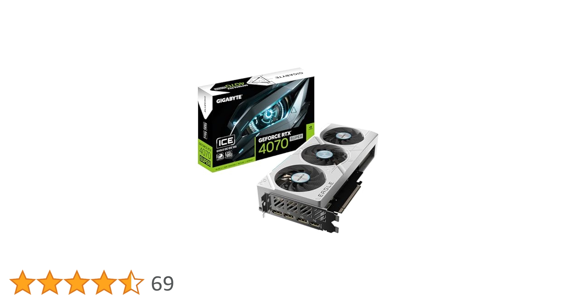 GIGABYTEギガバイト GEFORCE RTX 4070 Amazon | Gigabyte GeForce RTX 4070 Super Eagle OC ICE (12GB